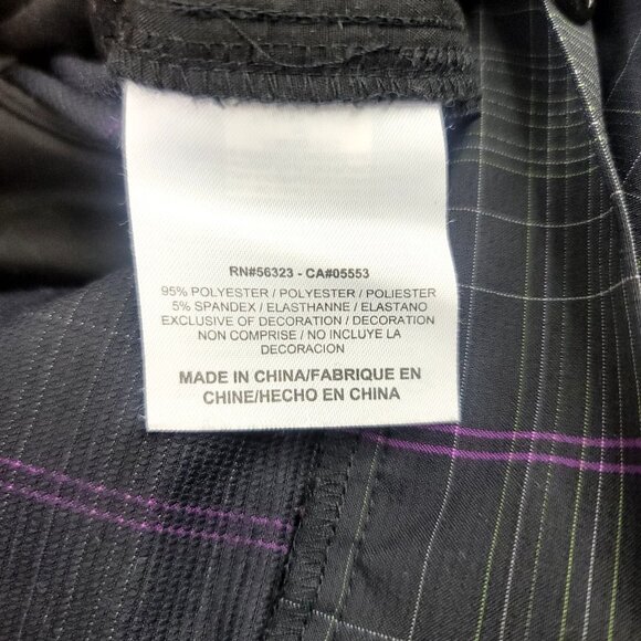 Nike Golf Mens Plaid Shorts Purple Gray Checkered Performance Fit Size 40 - Picture 7 of 12